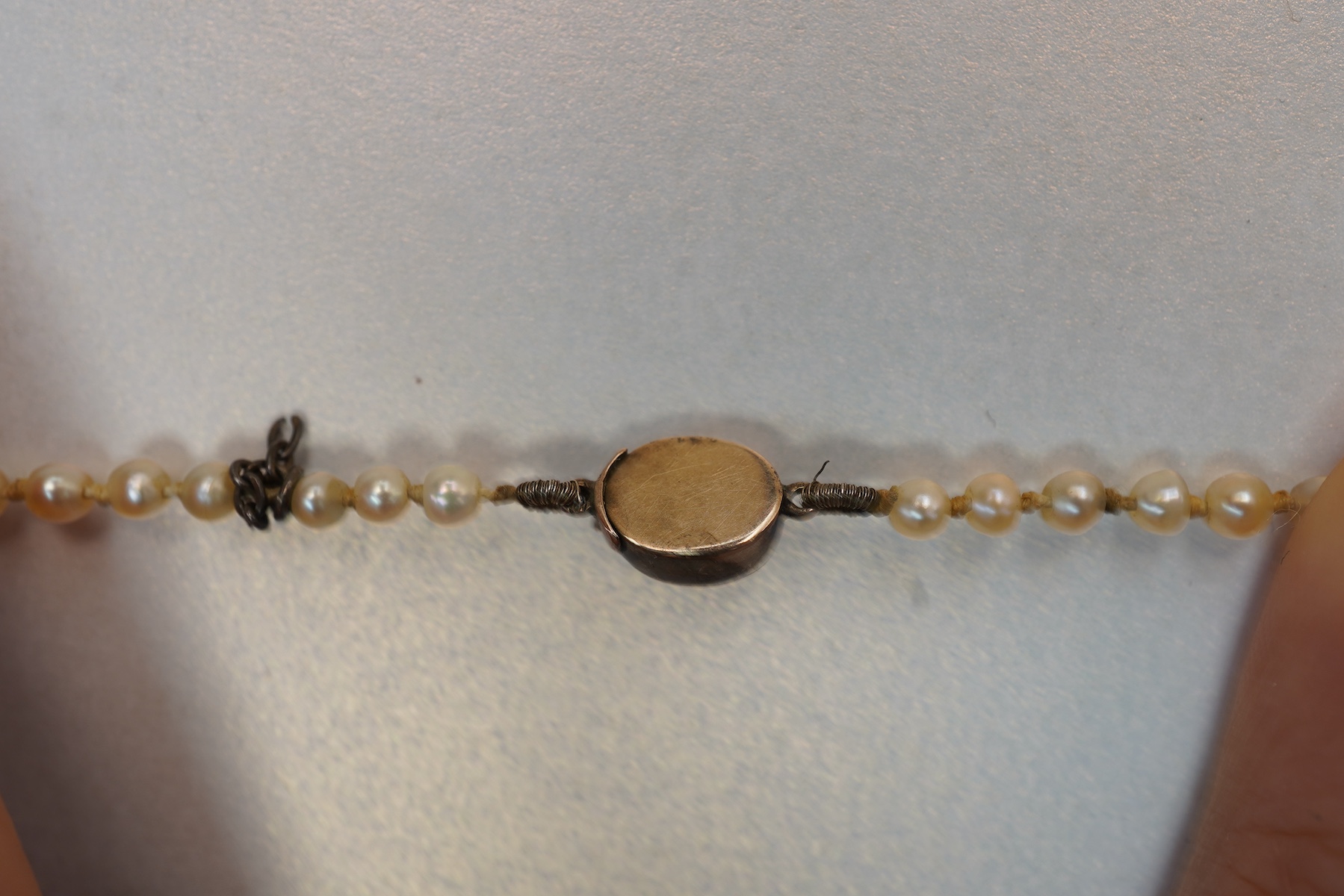 A pearl necklace, 19th century